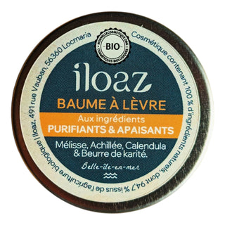 Baume lèvres à la mélisse, à l’achillée et au calendula de Belle-île-en-mer